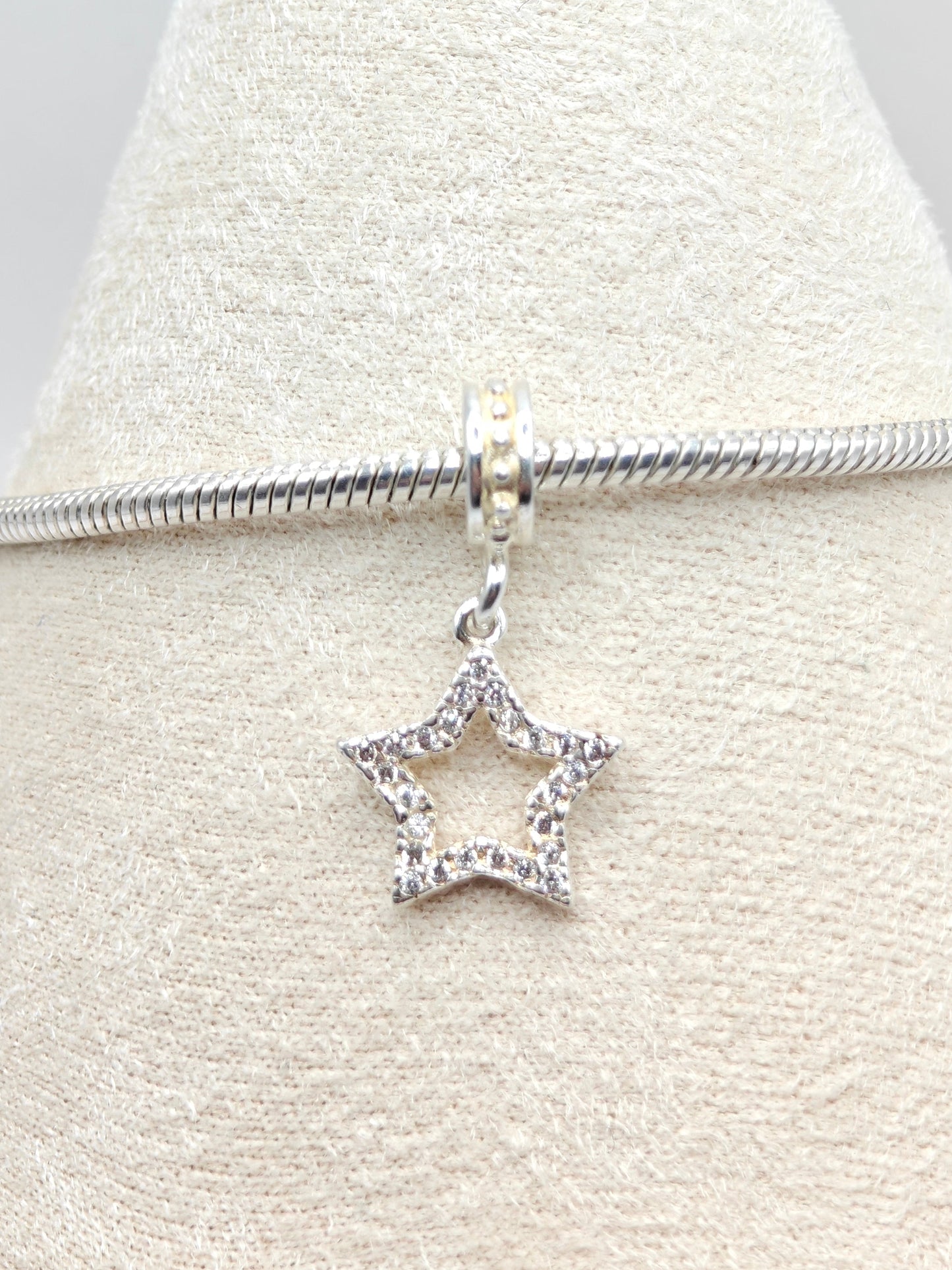 Silver Star Charm