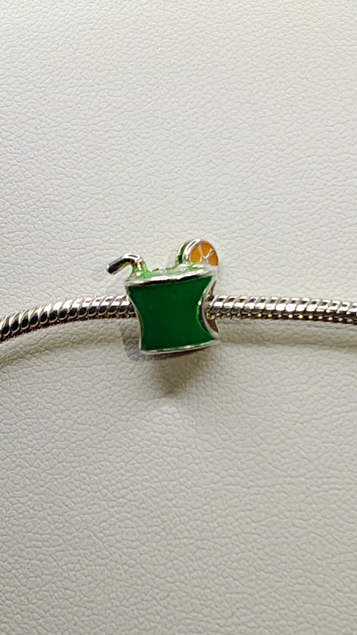 Silver Caipirinha Glass Charm