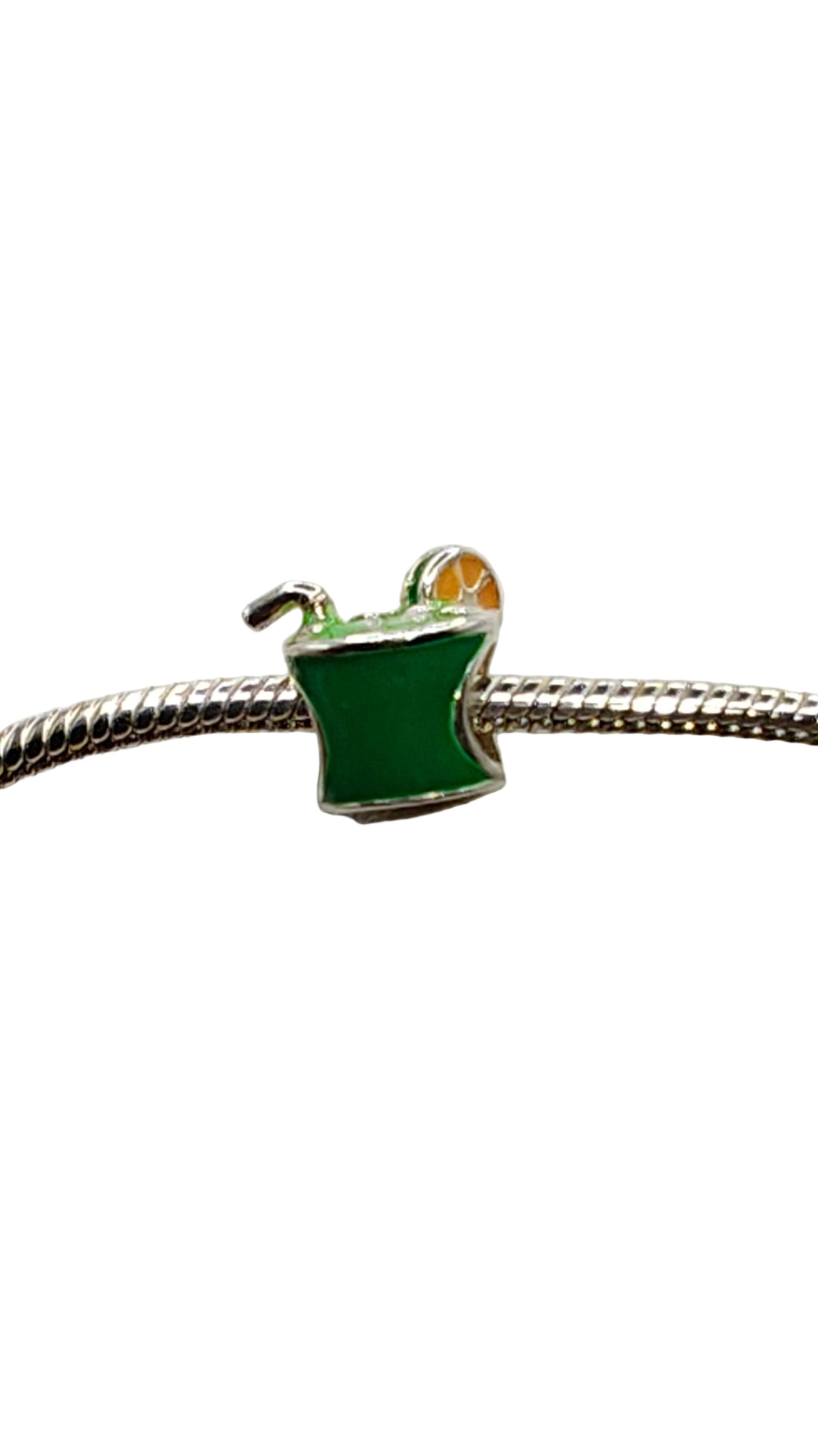 Silver Caipirinha Glass Charm