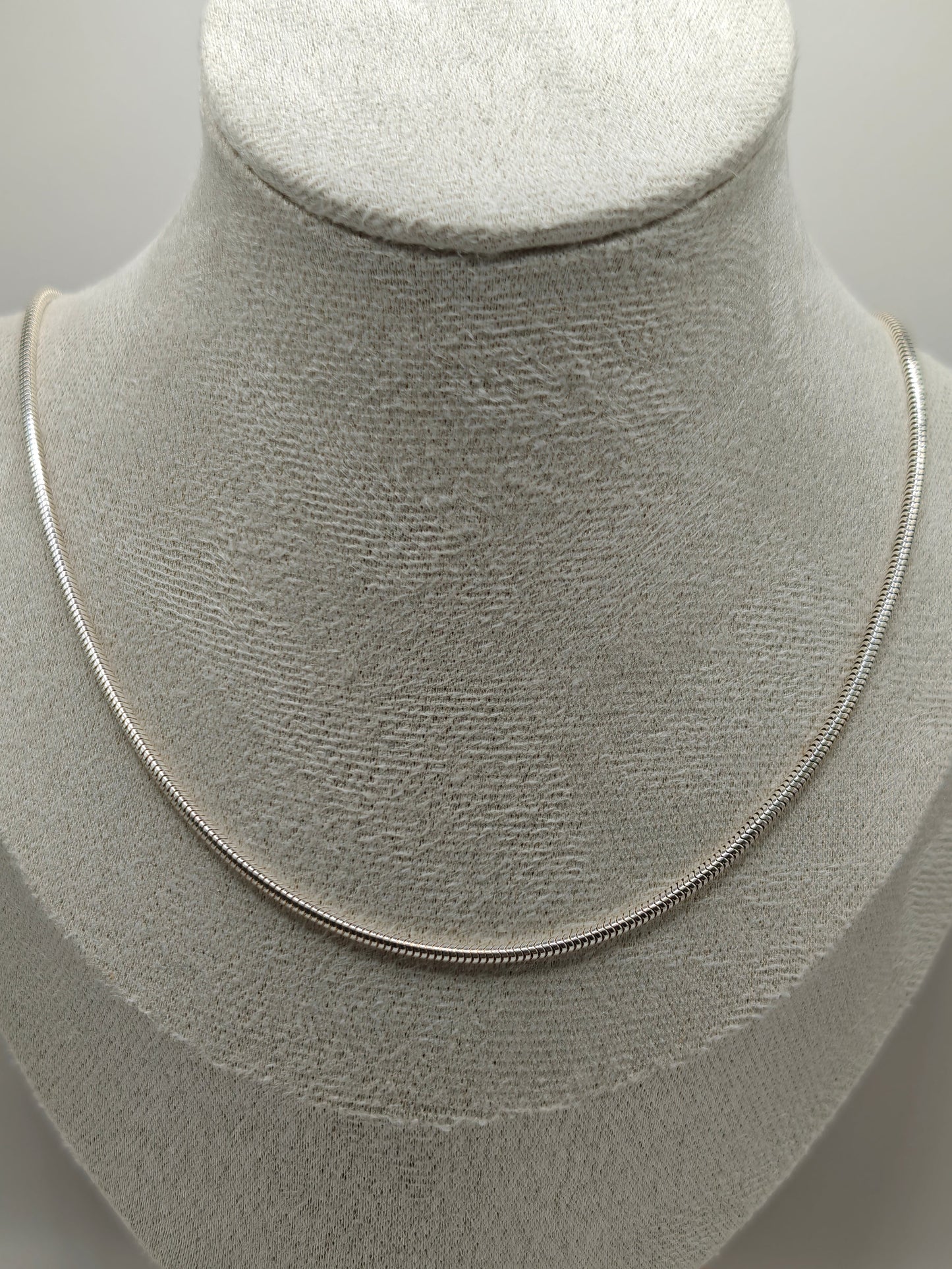 45cm Rat Tail Silver Chain