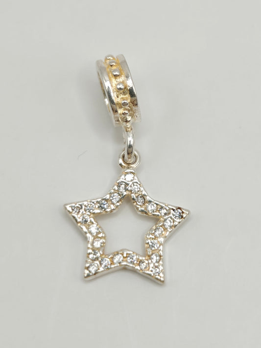 Silver Star Charm