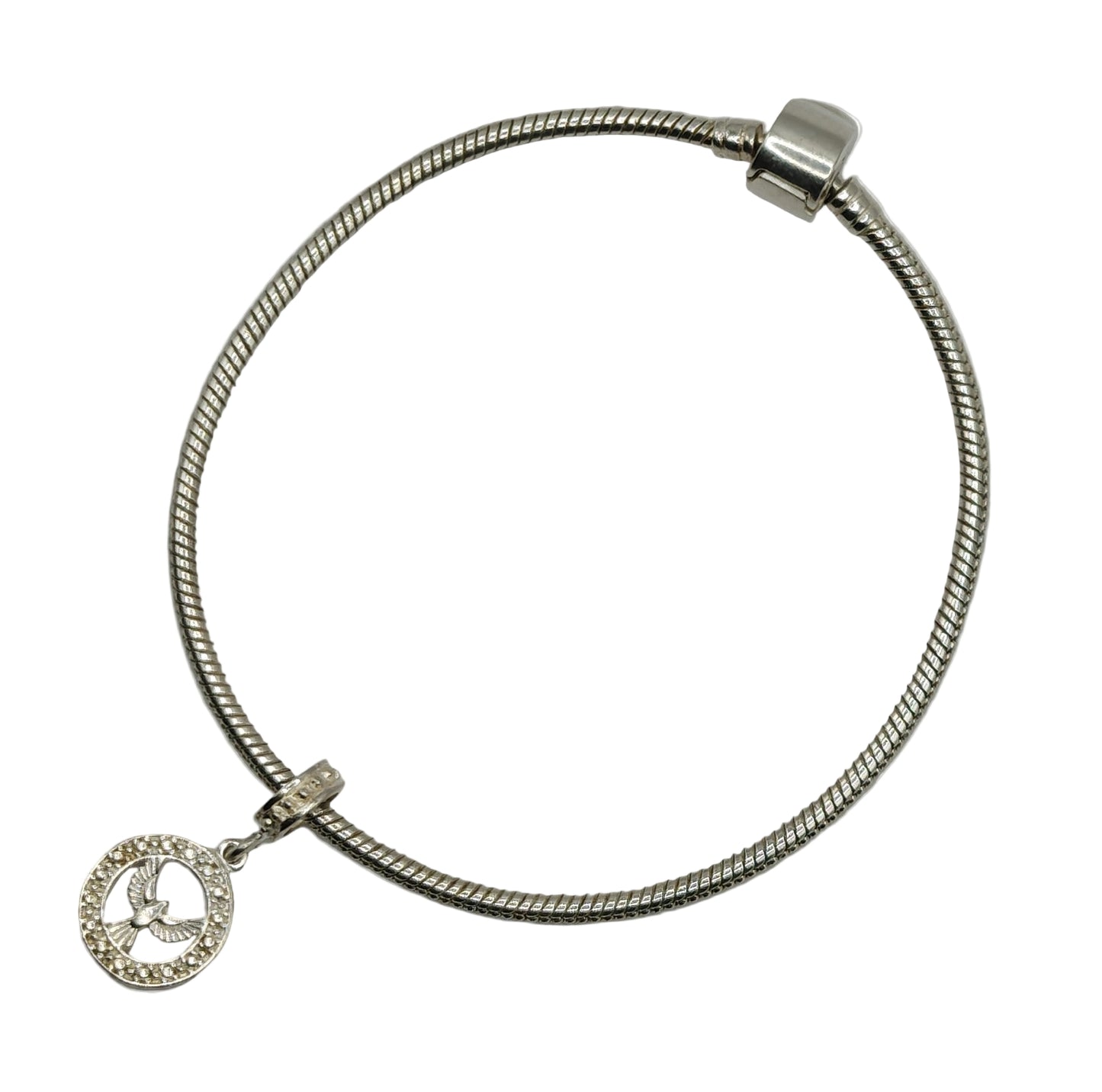 Silver Holy Spirit charm