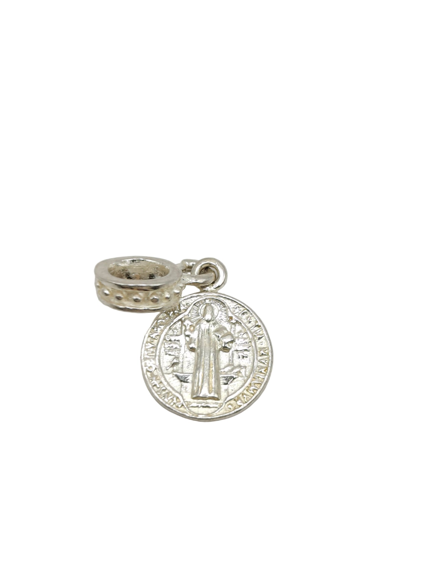 Silver Saint Benedict Charm