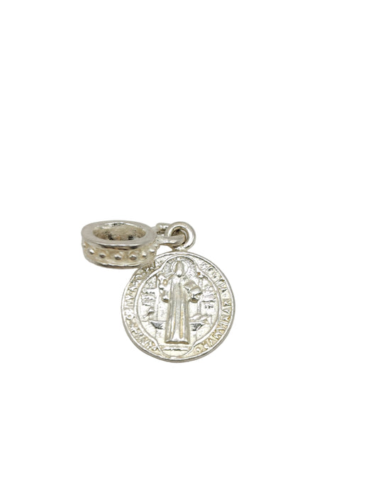 Silver Saint Benedict Charm
