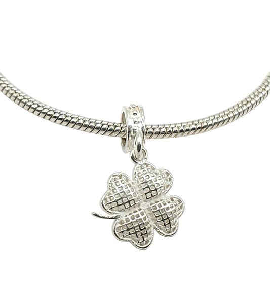 Silver Clover Charm