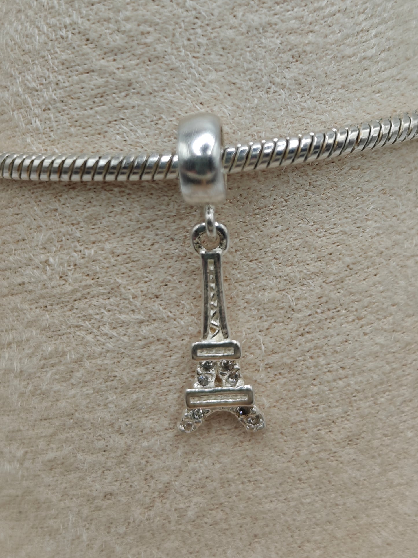 Silver Tower Eiffel Charm