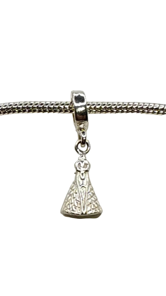 Silver Our Lady of Aparecida Charm