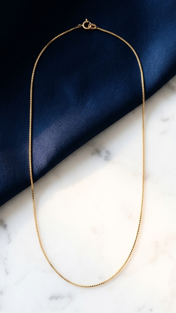 18k Box chain