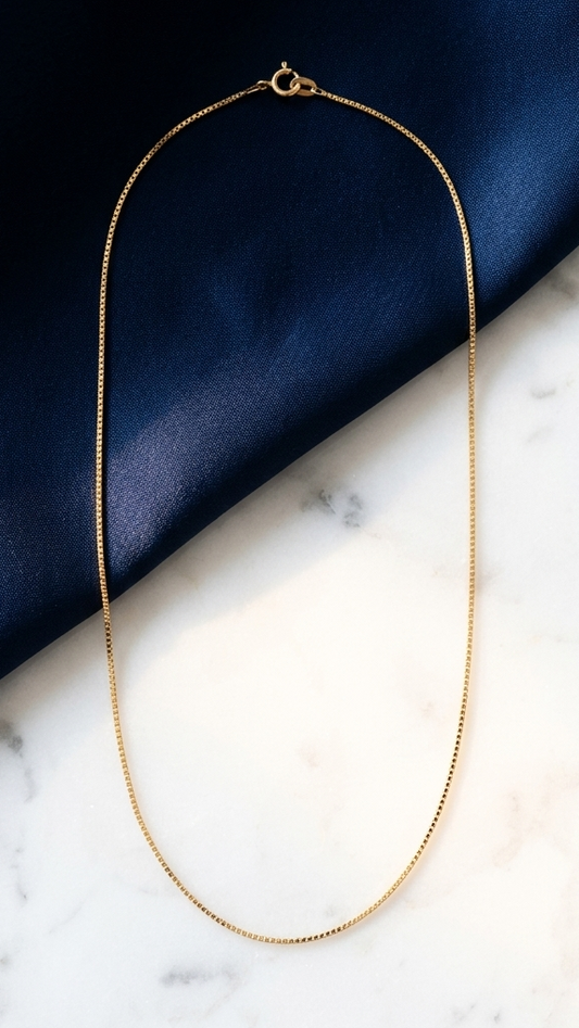 18k Box chain